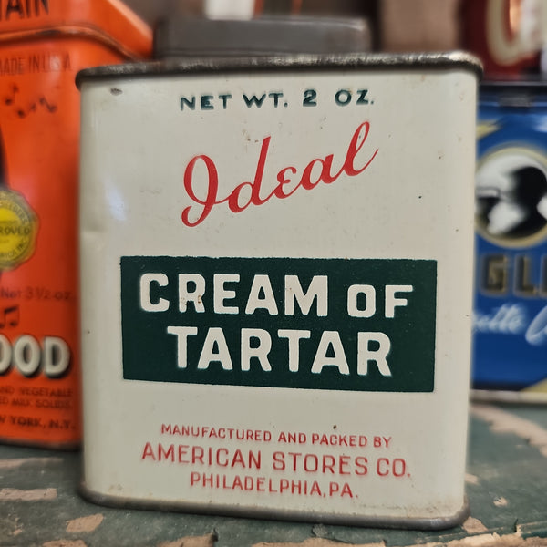 Vintage Ideal Cream of Tartar Tin