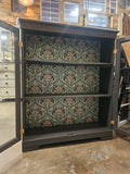 Graphite Glass Door Cabinet