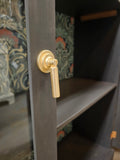 Graphite Glass Door Cabinet