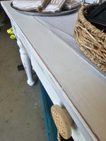 Old White Console Table