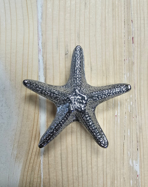 Silver Starfish Knob