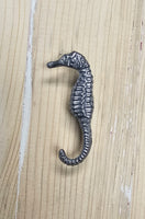 Silver Seahorse Knob