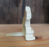 Cast Iron White Scottie Door Stop/Book End