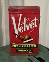 Vintage "Velvet" Tobacco Tin