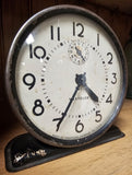 Round Vintage Black Westclox Clock