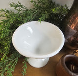 Vintage White Diamond Point Dish with Lid