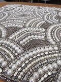 Square Beaded & Pearl Charger
