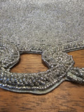 Silver Beaded Scalloped Charger