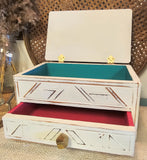 White Single Drawer Box