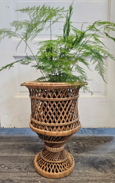 Vintage Wicker Plant Stand