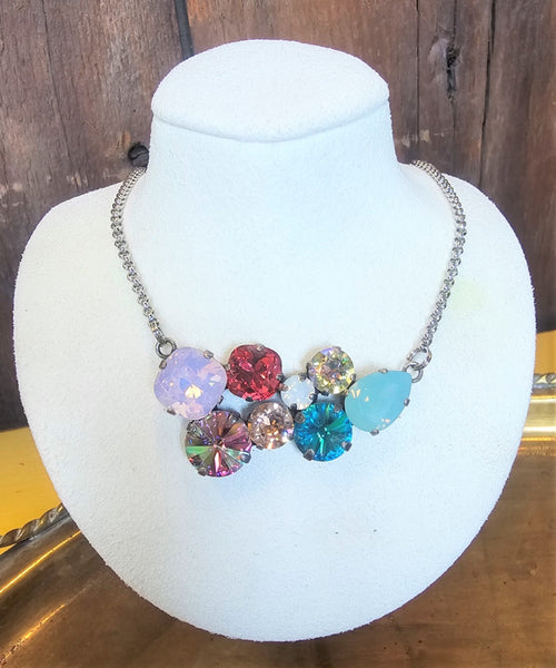 Seven Stone Crystal Necklace