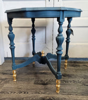 Aubusson Blue Octagonal Table