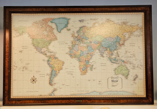 Magnetic Rand McNally World Map