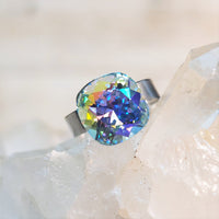 Lt. Azore GB Cushion Cut Crystal Ring