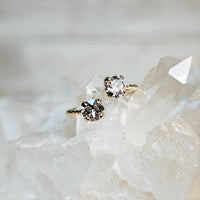Crystal Chaton Cut Crystal  Ring