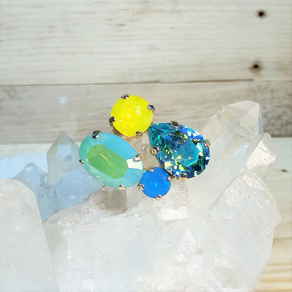 Four Stone Crystal Ring
