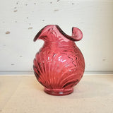 Vintage Cranberry Vase