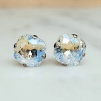 Moonlight Cushion Cut Stud Earrings