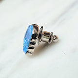 Ultra Blue Crystal Skull Pin