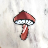 Red Stained Glass Mushroom