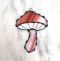 Red Stained Glass Mushroom