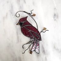 Stained Glass Cardinal