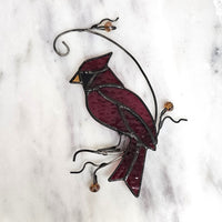 Stained Glass Cardinal