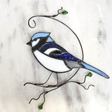 Stained Glass Bluejay