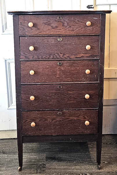 UNFINISHED Oak Chest of Drawers
