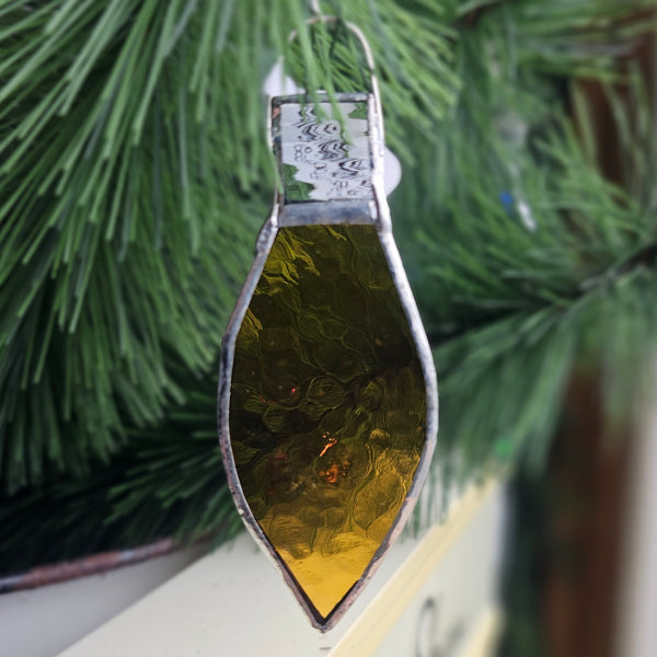 Amber Stained Glass Bulb