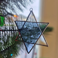 Blue Stained Glass Star