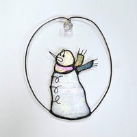 Snowman Stained Glass