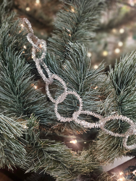 20' Tinsel Circle Garland