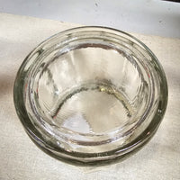 Vintage Glass Salt Jar with Lid