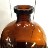 Large Vintage Amber Bottle