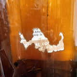 Large Vintage Amber Bottle