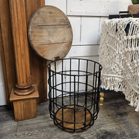 Industrial Storage Side Table