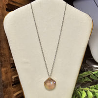 Purple Haze Seashell Crystal Necklace