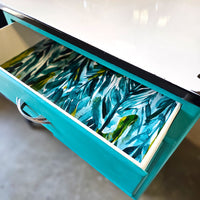 Florence Enamel Top Cabinet