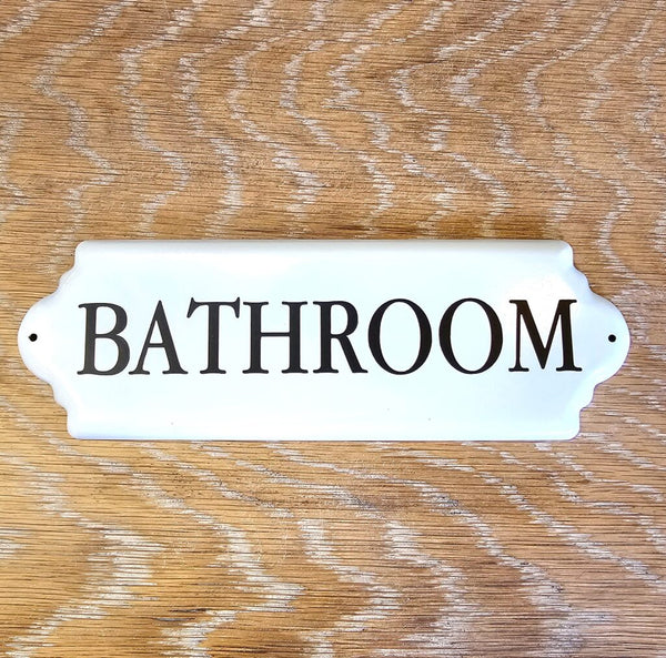 Enamel Bathroom Sign
