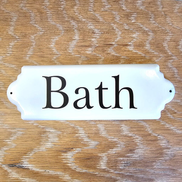 Enamel Bath Sign