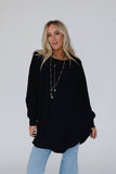 Nothing Better Contrast Top - Black: XL