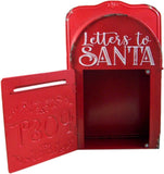 Red Metal "Letters to Santa" Box