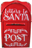Red Metal "Letters to Santa" Box