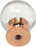Copper & Glass Orb Knob