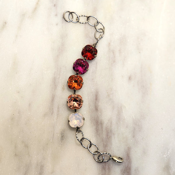 Five Stone Cushion Cut Bracelet