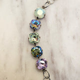 Five Stone Cushion Cut Crystal Bracelet