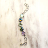 Five Stone Cushion Cut Crystal Bracelet