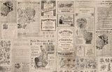 Newsprint Decoupage Paper
