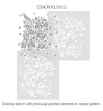 French Floral Damask Stencil